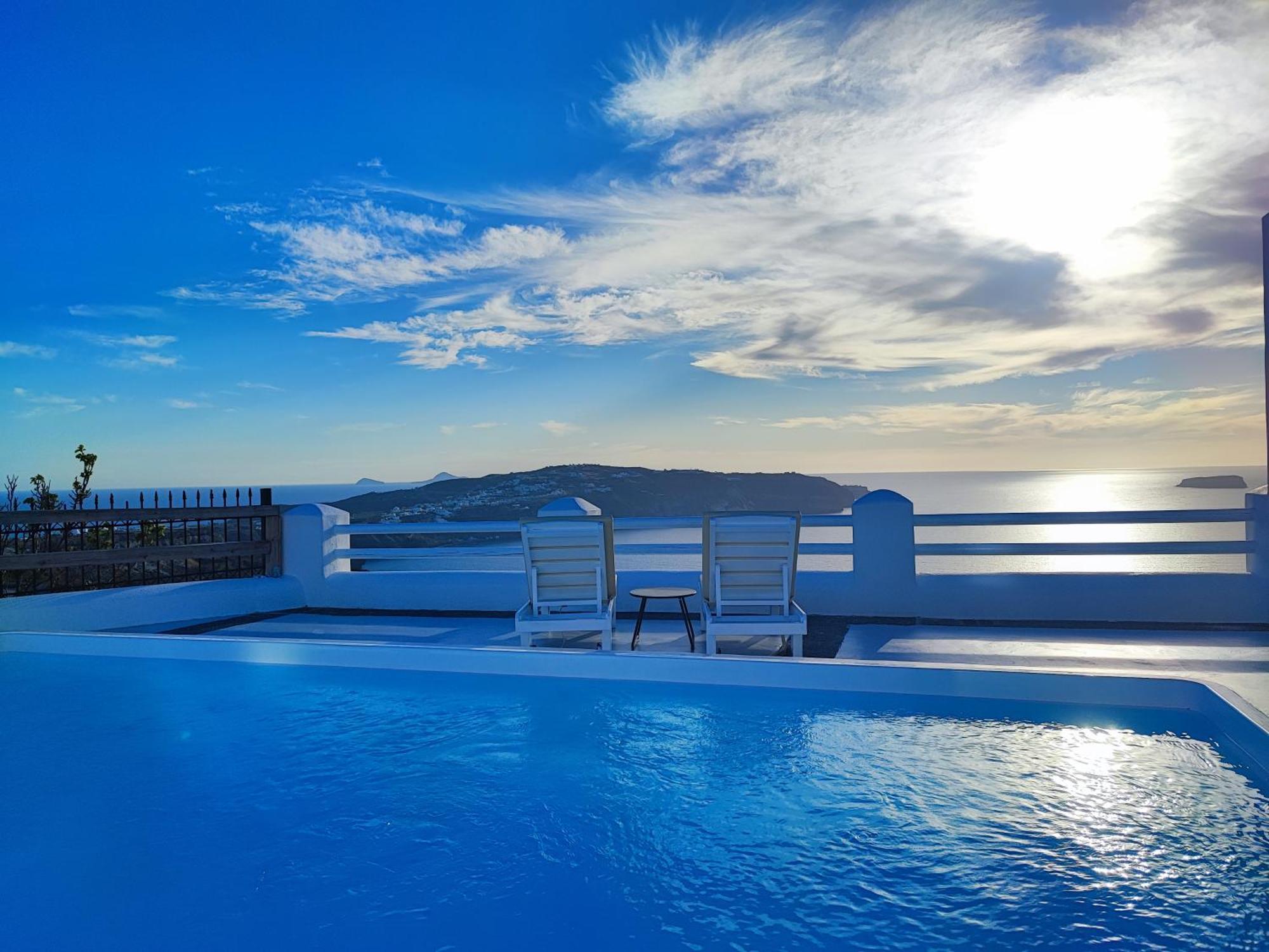 Ferienwohnung The Cliff Reflections - Adults Only Megalochori  Exterior foto